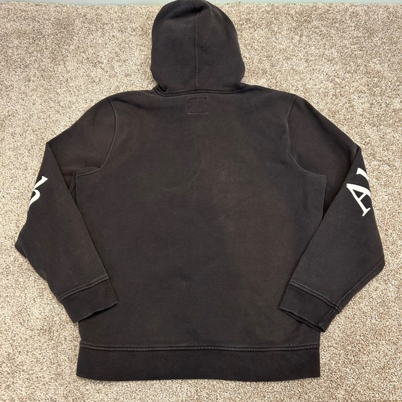 Abercrombie & Fitch Exploded Logo Hoodie Sweatshirt Big Logo Men Size Large Fade - Picture 8 of 8